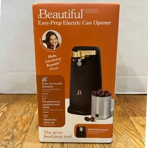 Beautiful Easy Prep Electric Can Opener Black Sesame Designed by‎ Drew Barrymore